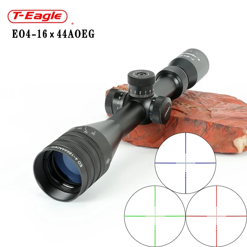 

4-16x44 Tactical Optic Cross Sight Green Red Illuminated Riflescope Hunting Rifle Scope Sniper Airsoft for Air Guns