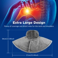 Neck and Back Massager Electric Heating Pad Physiotherapy Shawl Shoulder Warmer Massage Mat 4 Timing Home Office Thermal Blanket 2