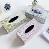 Color Shell Tissue Box European Creative Handmade Mother of Pearl Rectangular Tissue Box Square Paper Boxs Decoration Storage 1