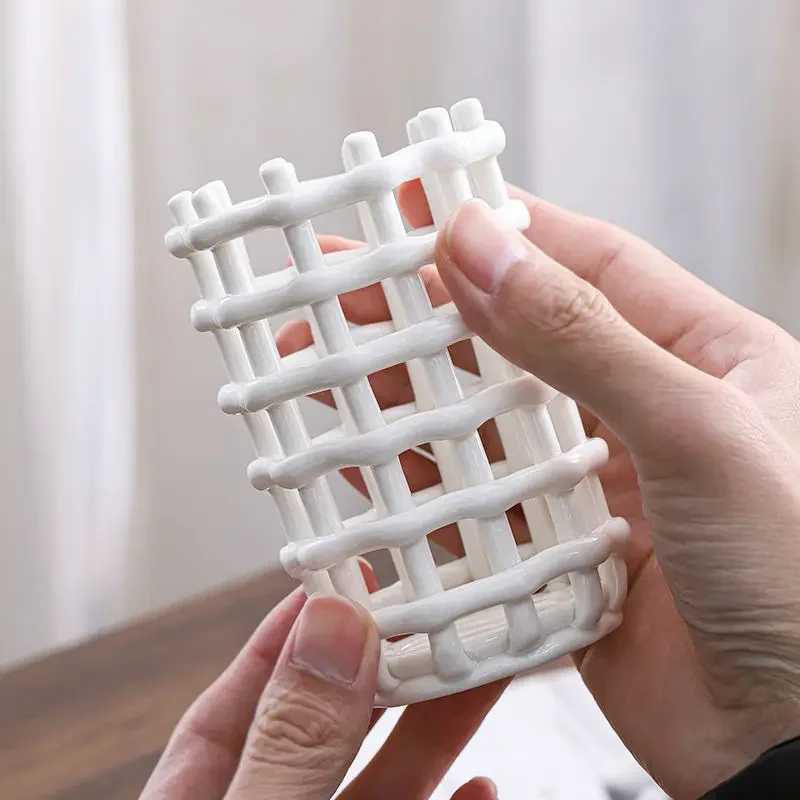 Creative Ceramic Toothbrush Holder ,Nordic Korean Style Toothbrush Toothpaste Storage Racks,Home Bathroom Accessories Decor 4