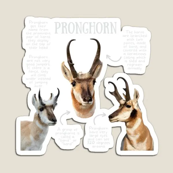 

Магнитные Детские наклейки Pronghorn с веселыми фактами, забавный детский держатель, магнитный холодильник для детской красочной домашней милой