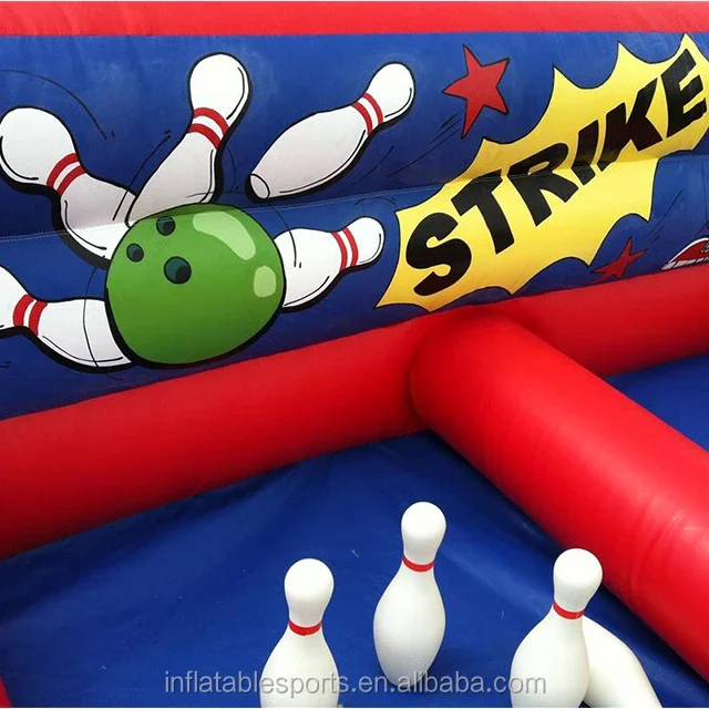 Outdoor Sport Game Inflatable 10 pin Bowling Alley,Inflatable Bowling Shooting Sports For Sale