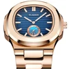 PLADEN Men's Quartz Watch Stylish Business Wristwatches Stainless Steel Calendar Waterproof Watches For Male High Quality New 3