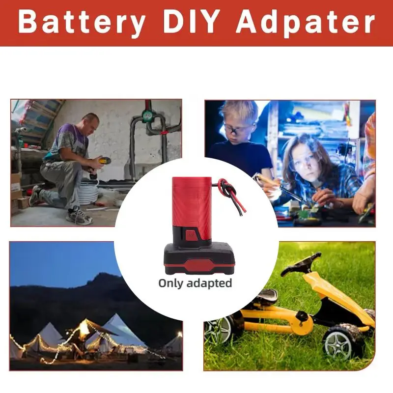 DIY-Konverter-Batterieadapter für Parkside 12V-Adapter, DIY 14AWG-Konverter, Power-Wheel-Konverter-Anschlussausgang (ohne Batterie) – Detail 2