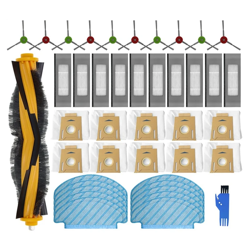 

For Ecovacs DEBOT OZMO T8+ / T8 AIVI / T8 Max / N8 Plus / N8 Pro Main Side Brush Filter Mop Dust Bag Replacement