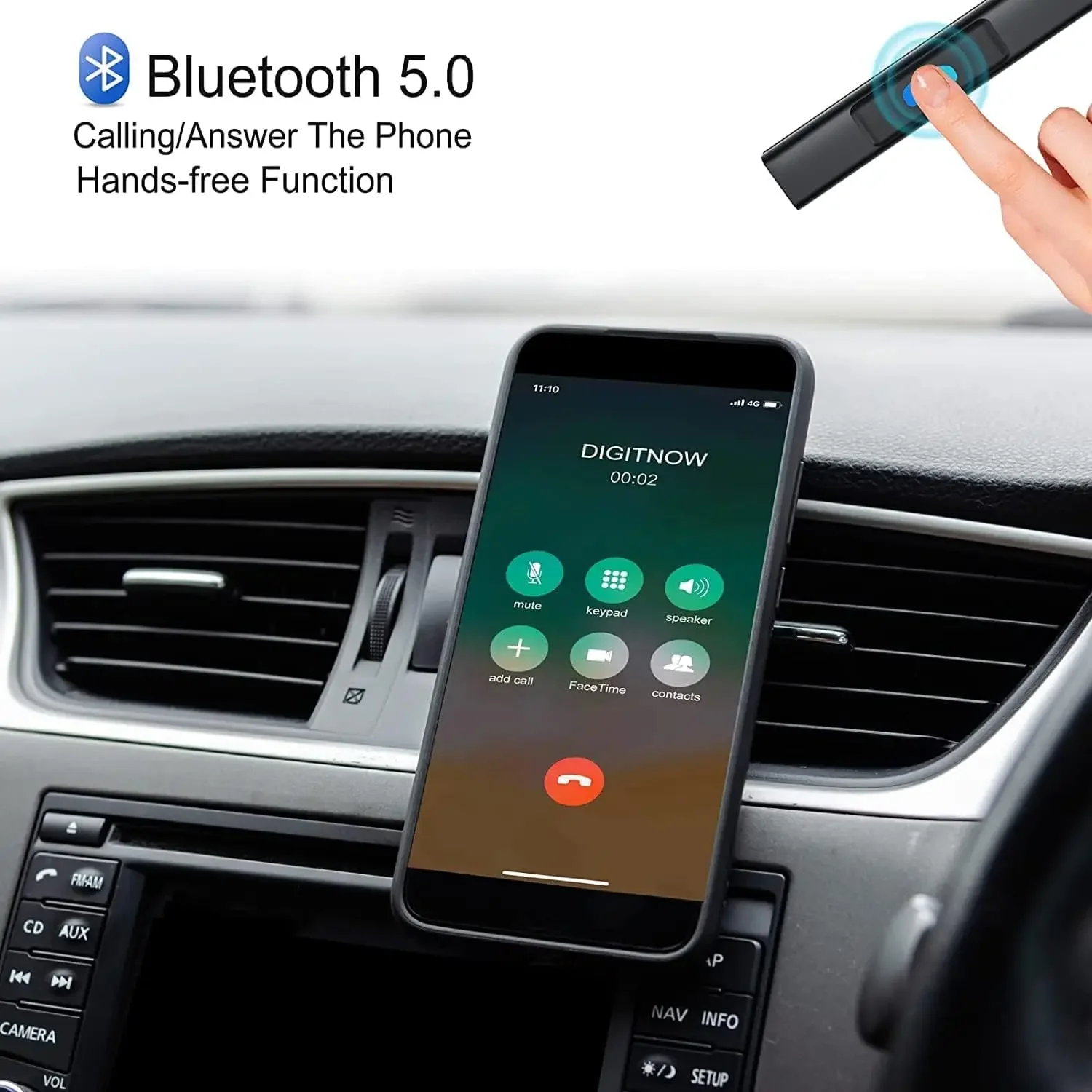 Bluetooth 5.0 Cassette Receiver Tape Audio Adapter Tape Desk Player for Listening Mobile Phone Music and Car Voice Hands Free Bluetooth Adapter Bluetooth Audio Receiver Bluetooth Transceiver Adapter Audio Adapter Bluetooth Aux Adaptor
