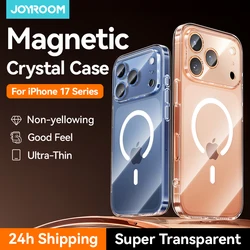 Joyroom Magnetic Anti - Yellow Transparent Wireless Charging Case for iPhone 17 Pro
