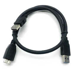 Enhanced USB Data Cable: Double A Male to Micro and Type - C Male Connectors (Micro - B)