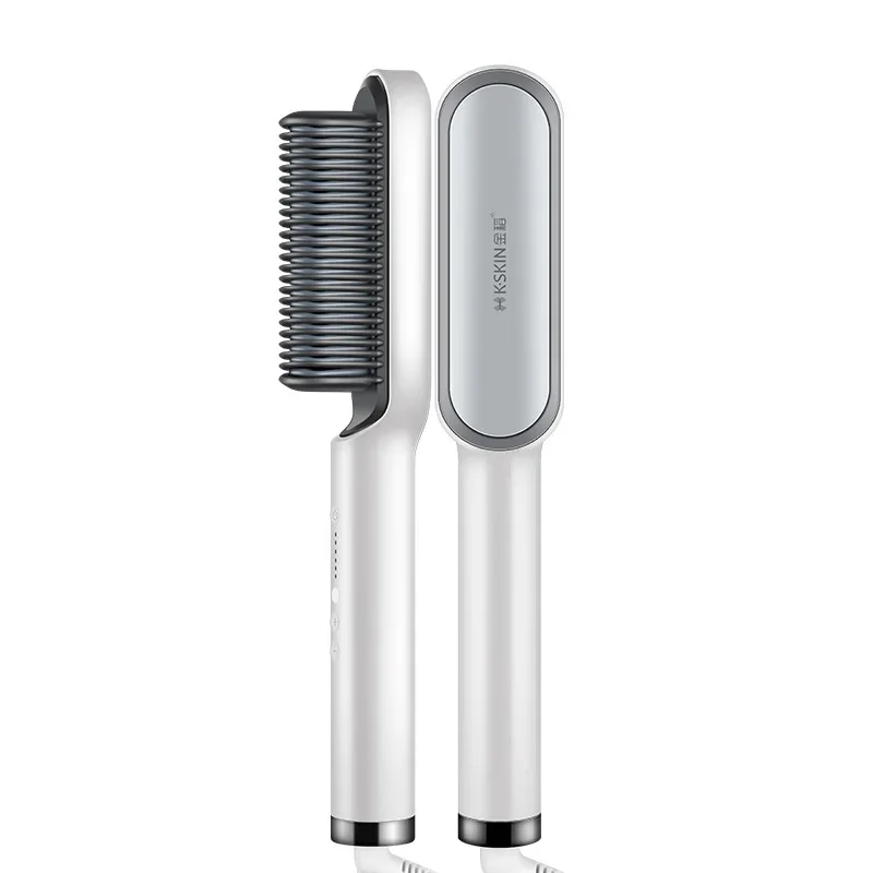 Borderless Supply Gold Rice Straight Comb Same Style Curling And Straight Not Harmful To Hair Lazy Two-In-One Comb