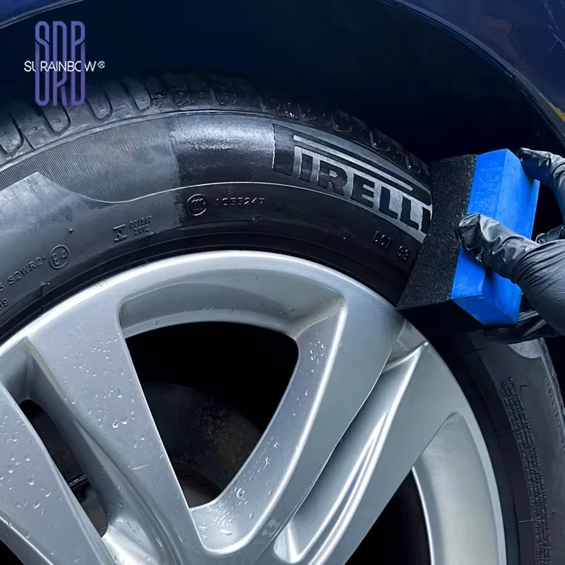 Motorcycle Tire Shine Dressing Black Wet Look Tire Dressing for Deep Glossy Finish for Protection Long-Lasting Tire Shine Spray