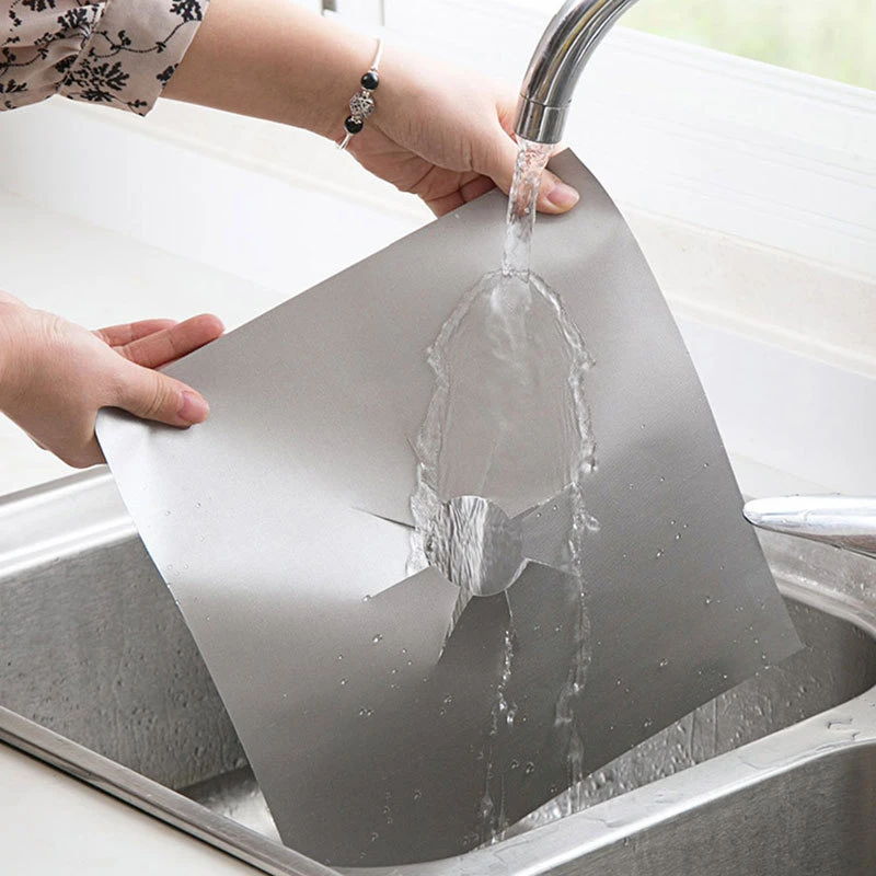 Non-stick PTFE Kitchen Gas Stove Protector Cooker Cover Liner Reusable Stove Top Burner Clean Mat Pad Cookware Utensils Stickers