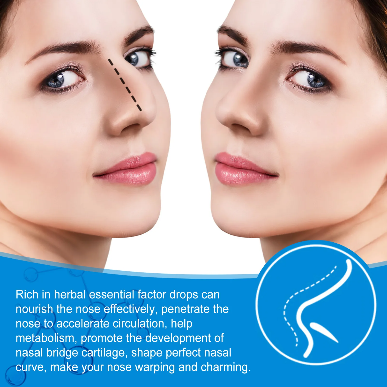 Nose Lifting Essential Oil Lift Up Heighten Rhinoplasty Care Beauty Nose Beautiful Shaping Nosal Bone Remodeling Massage Essence