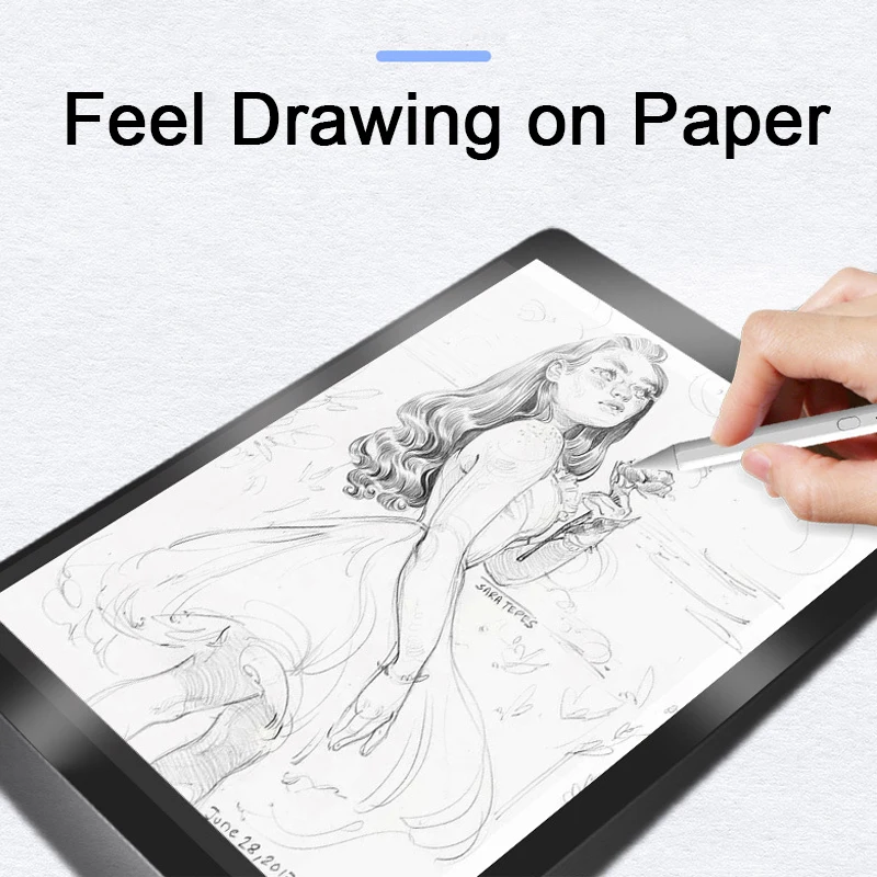 Sensação de Papel Desenho Filme de Escrita para Huawei Matepad 10.4 11 12.6 Polegadas 2023 Pro 10.8 Papel 10.3 t5 m5 Lite 10.1 m6 Protetor de Tela Fosco Anti-reflexo Anti-mancha Impermeável Anti-impressão Digital - Imagem 6