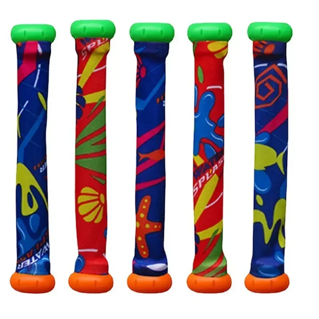 High Quality Underwater 5 Dive Sticks Diving Cloth Rod Swimming Pool Kids Game Swim Fun Toy Holiday Schools Holiday 2