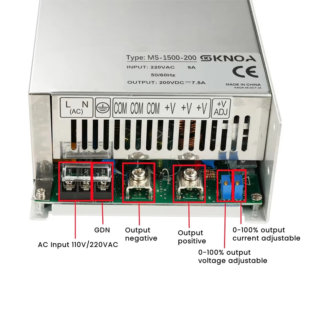1500W Power Supply 0-12V 13.5V 15V 24V 27V 30V 36V 48v 60V