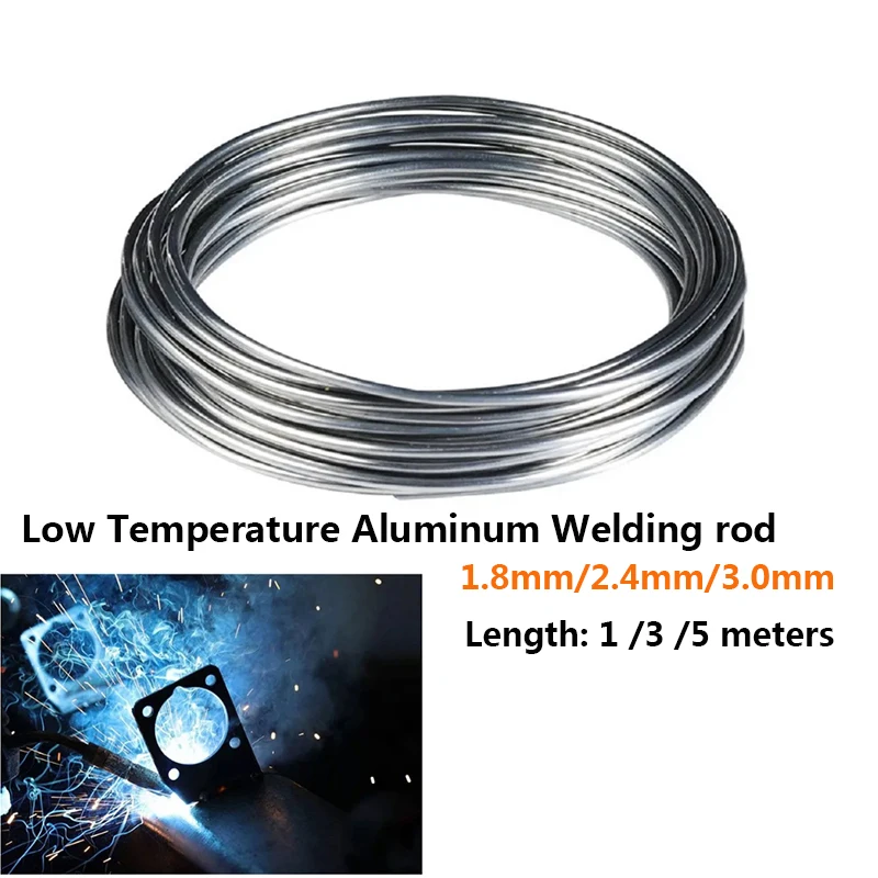 

1.8/2.4/3.0mm Low Temperature Easy Melt Aluminum Welding Rods Weld Bars Cored Wire Rod Solder Tin Flux for Soldering Aluminum