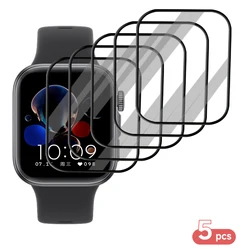 Premium 9D Curved Screen Protector Film for Smartwatch - Full Coverage, Pack of 1 - 5 (5PCS)