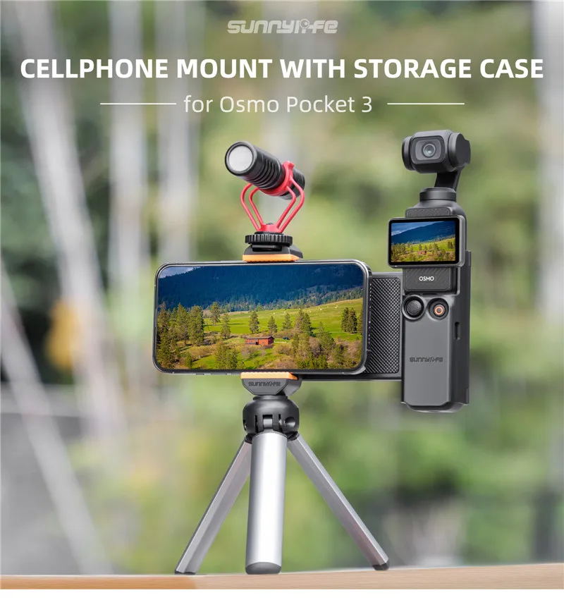Für DJI Osmo Pocket 4 3 Handyhalterung Erweiterungshalterung Handhalterung für DJI Pocket 4 3 Griffadapter Kamerazubehör – Detail 1
