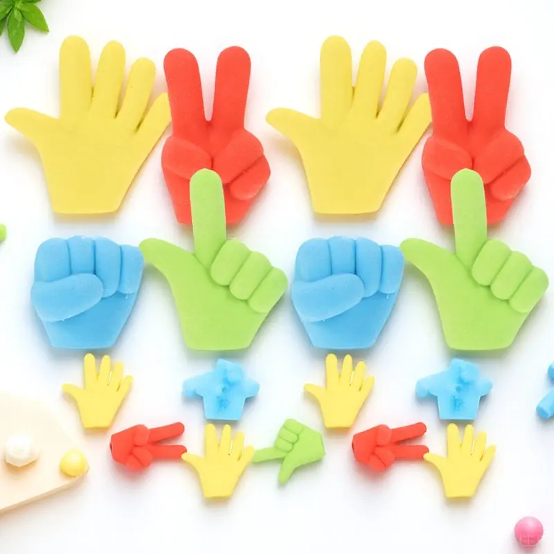 24Pcs 손가락 지우개 귀여운 손가락 모양의 연필 지우개 대량 어린이 지우개 학교 상품 재미있는 선물 연필 지우개 어린이 선물