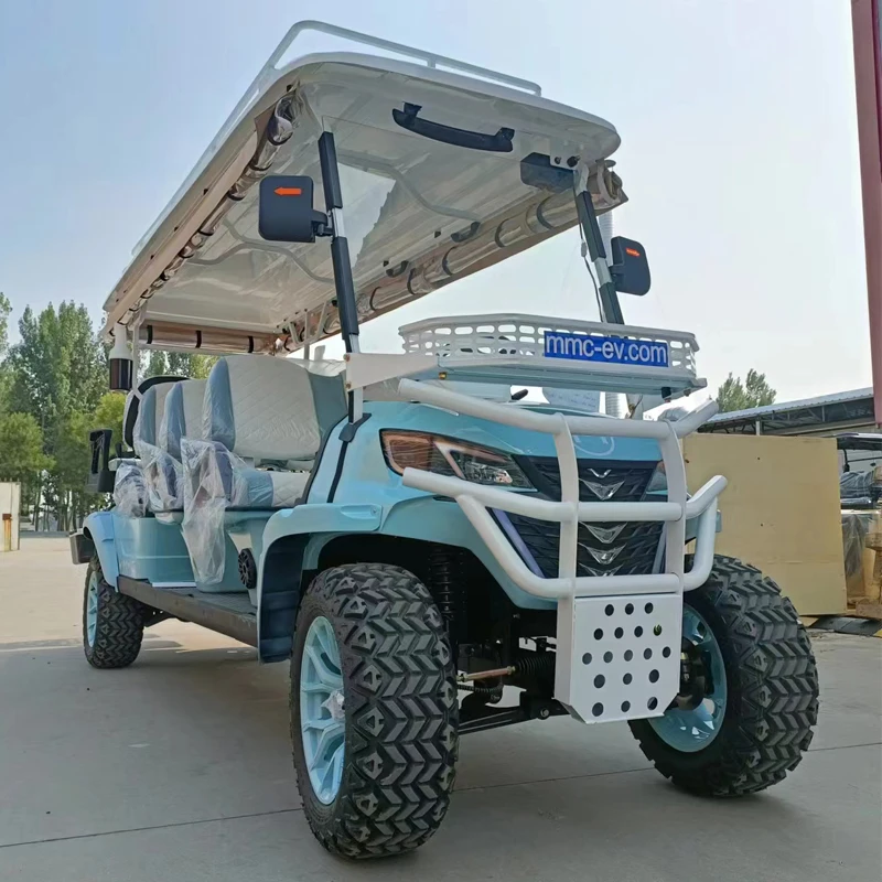 Electric golf cart club new white 4-6 people new energy lithium battery electric scooter electric golf cart
