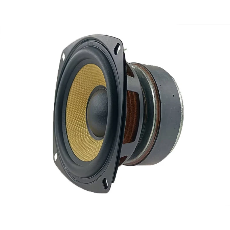 1pcs 4 Inch Mid Bass Speaker 4 Ohm 40W Fiberglass Basin Full Range Bookshelf Car Mounted  Audio Loudspeaker For Home Theater 2