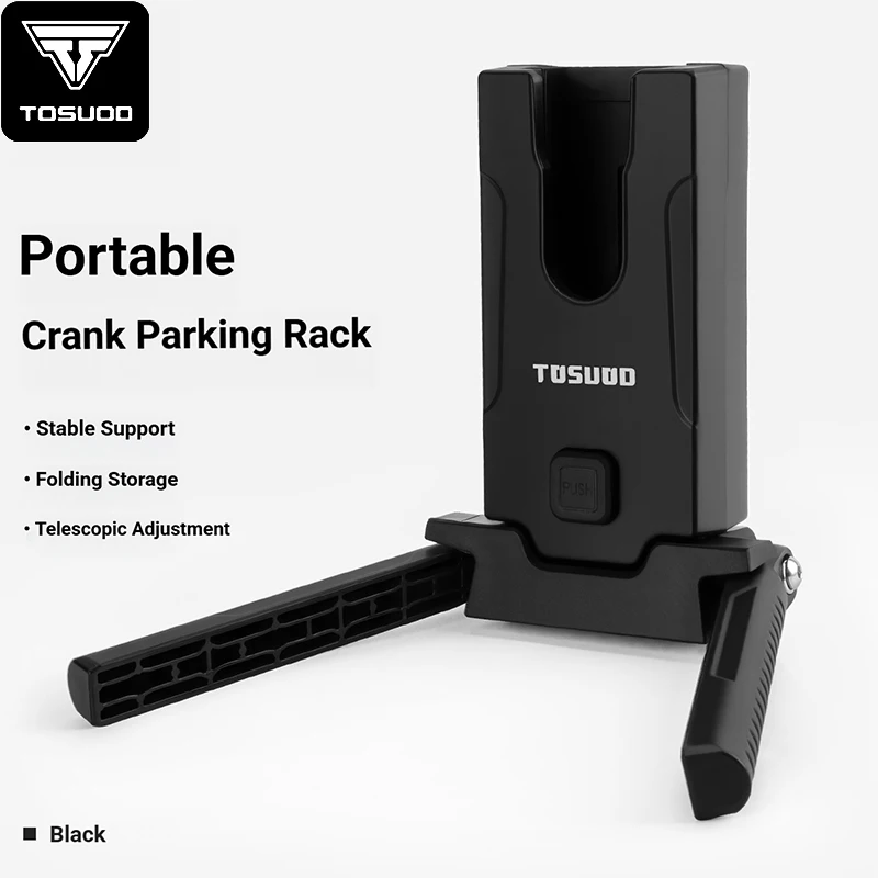 TOSUOD vélo portable repose-pieds VTT vélo de route pliant manivelle support de stationnement portable support de vélo