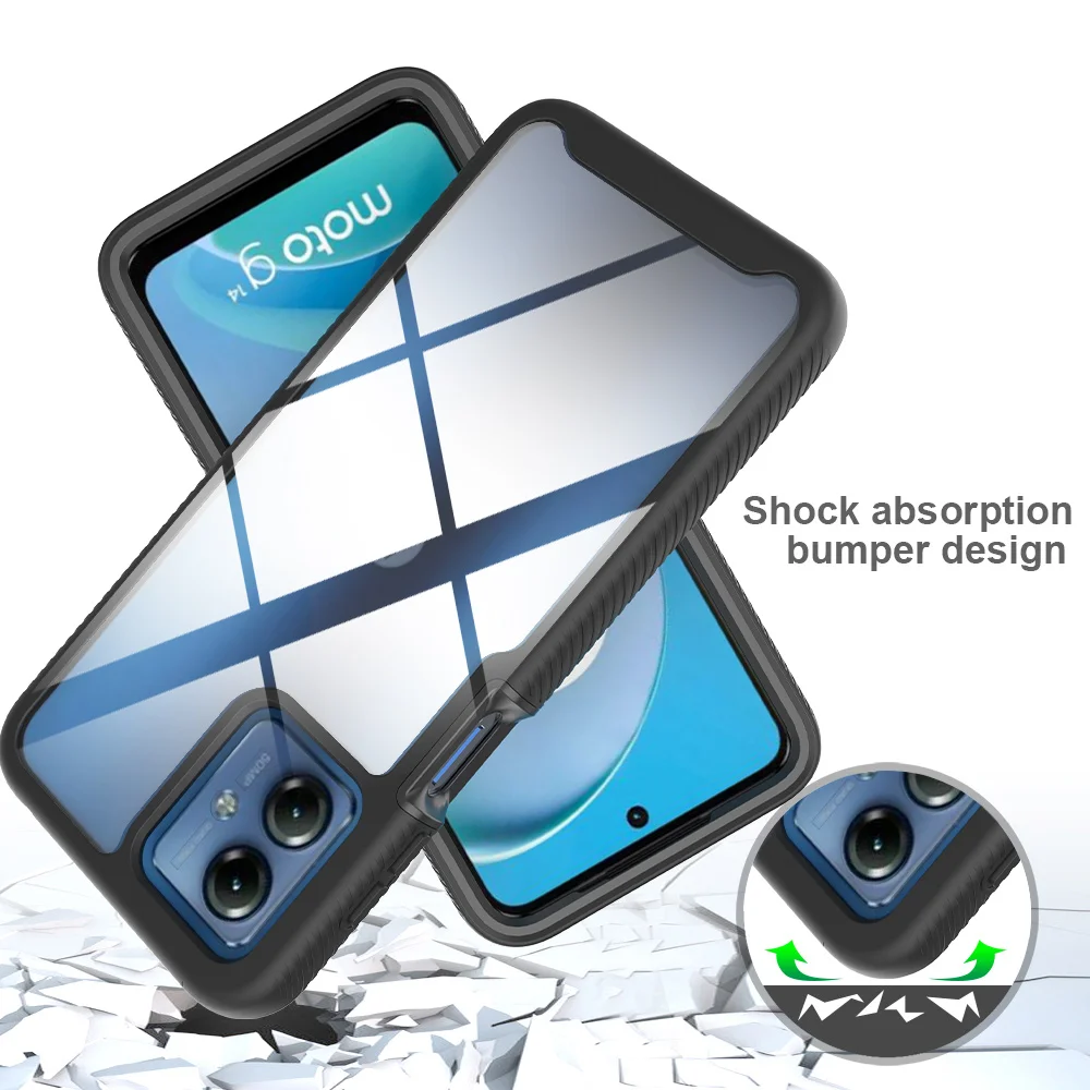 Shockproof TPU/PC Clear Case for Motorola Moto G Series