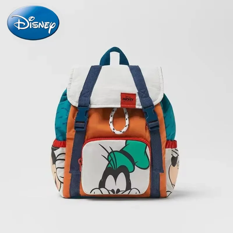 Disney Co-branded New Children's Backpack Mickey Drawstring Decorative Backpack Student Backpack Fashion School Bag