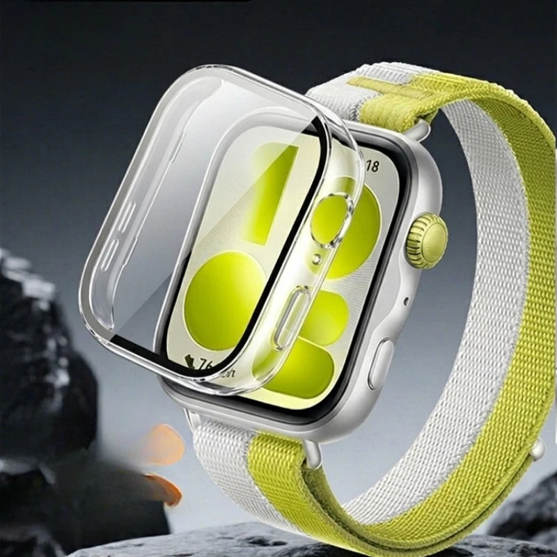 Premium HD Glass + Protective Case for Huawei Watch Fit - Enhanced Explosion Proof Screen Accessory