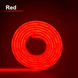 Flexible Waterproof LED Neon Strip Light for DIY Home Decor and Signage (Red)