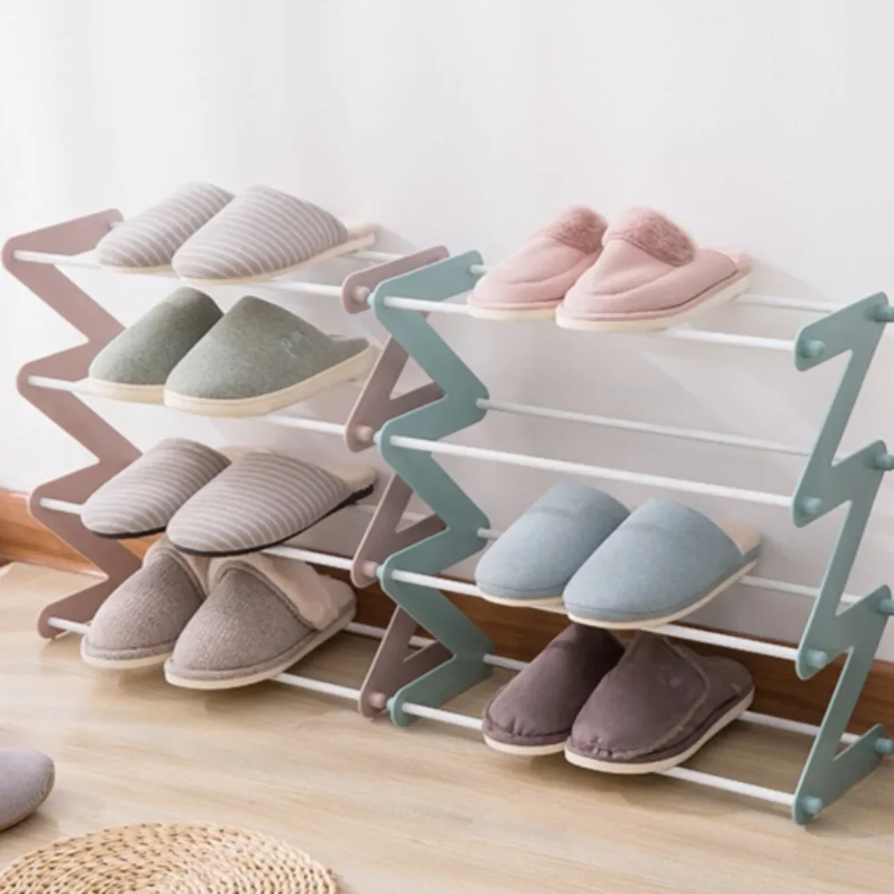 Z-shaped Shoe Rack Simplicity High Load-Bearing Dormitory Large Capacity Shoe Organizer Fashion Design Household Shoes Hanger