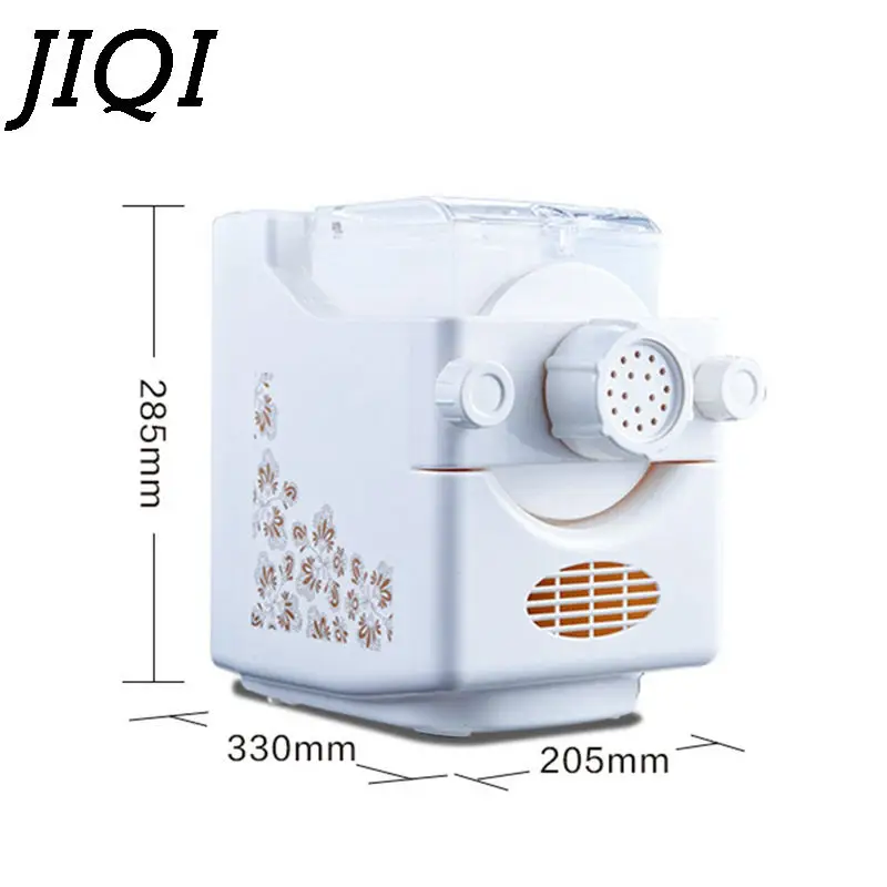JIQI Automatic Noodles Making machine with 9 mold Household Dumplings Spegatti maker Flour Juice blender Dough Pasta Cutter 0.5L