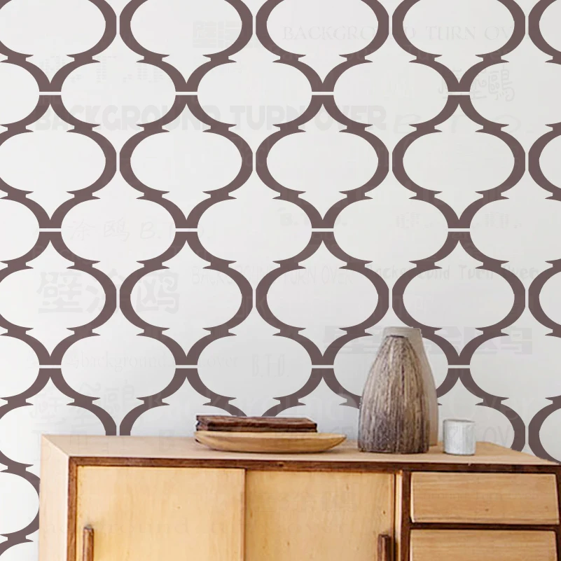 Estêncil de Parede para Pintura de Gesso Decorações Decorativas Fabricantes de Móveis para Pintar Decorações Tijolo Extra Tile S008 30cm 70cm