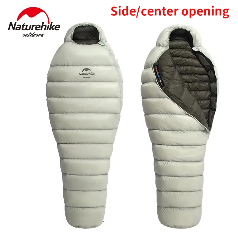 Naturehike FIREWORKS 860FP Goose Down Sleeping Bag Ultralight Winter Sleeping Bag Adult Mummy Style Thickened Keep Warm-9℃~9℃ sleeping bag,survival sleeping bag