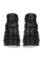 Gothic Black Platform Shoes Rock Metal Daddy Shoes Men's and Women's Punk Small Leather Shoes Muffin Bottom Heightened Single Sh - Image 2