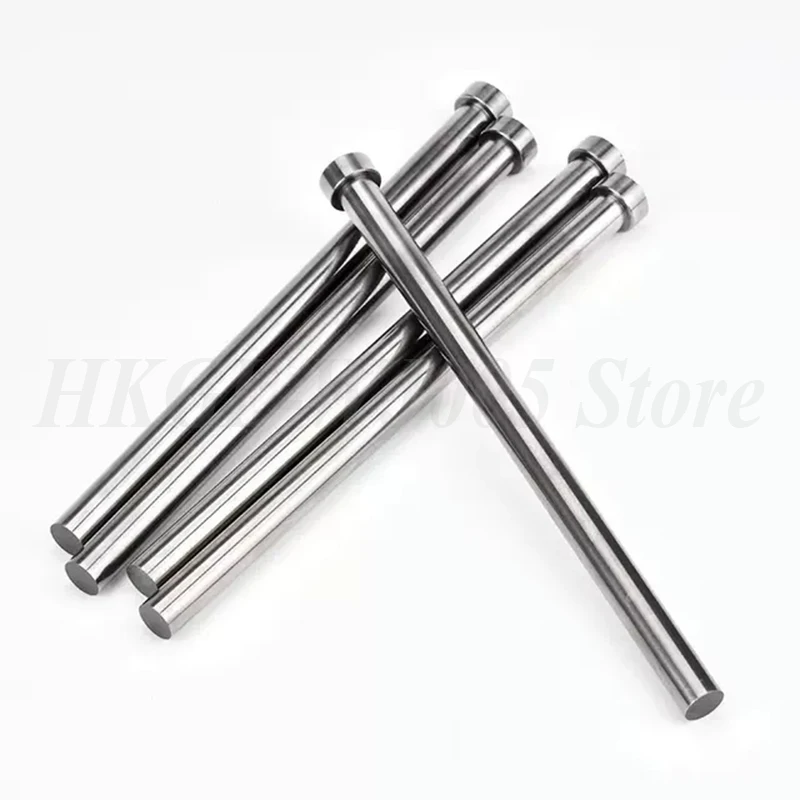 Dia 0.5-25mm SKD61 Mold Ejector Pin L=100-500mm Full Hard Die Thimble Straight Ejector Push Rod Round Needle Customizable