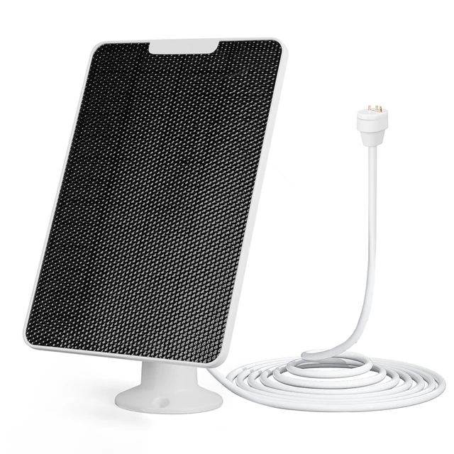 Solar Cells Charger IP65 Waterproof Monocrystalline Solar Panel with Rack and Screwdriver for Google Nest Camera Outdoor Indoor 3
