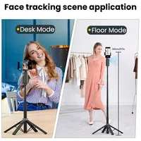 Aochuan AI Smart Gimbal Tripod Selfie Stick Foldable 360° Auto Follow-Up Face Tracking Gimbal All-in-one Phone Holder For phone - Image 2