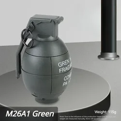 Grenade Toy Gel Ball Launcher - Reusable Water Ball Burst Simulation for Children's Role Play & Holiday Fun (M26A1 green)