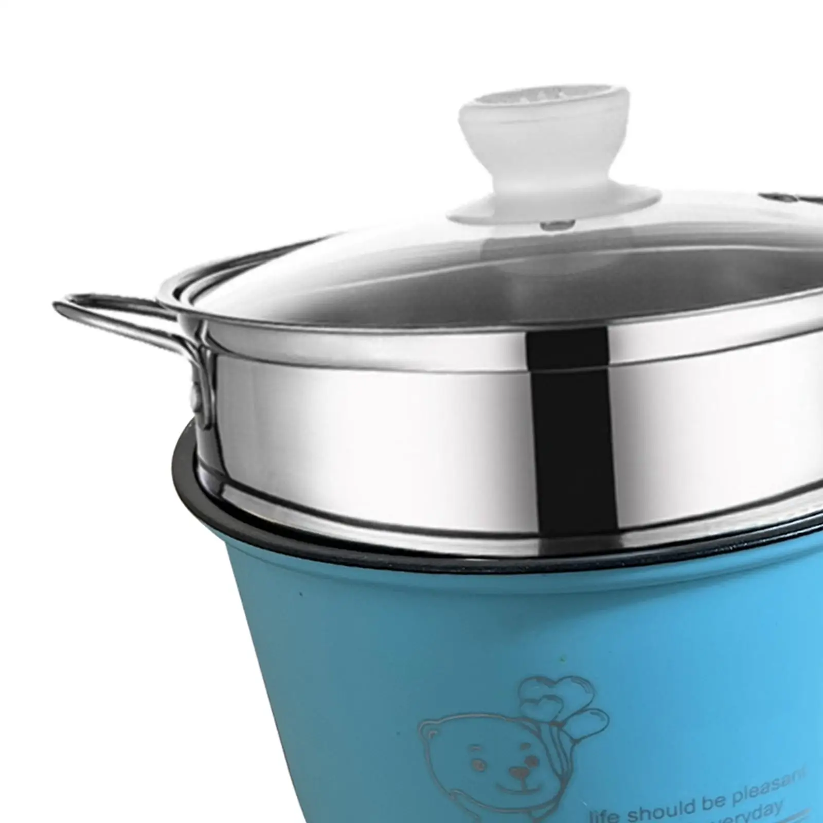 Electric Hot Pot Nonstick 1.8L Kitchen Cooking Appliances for Eggs Fry Ramen 5
