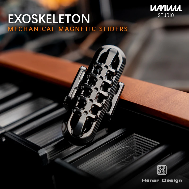 WANWU EDC 外骨格機械式磁気スライダーそわそわおもちゃ大人の感覚