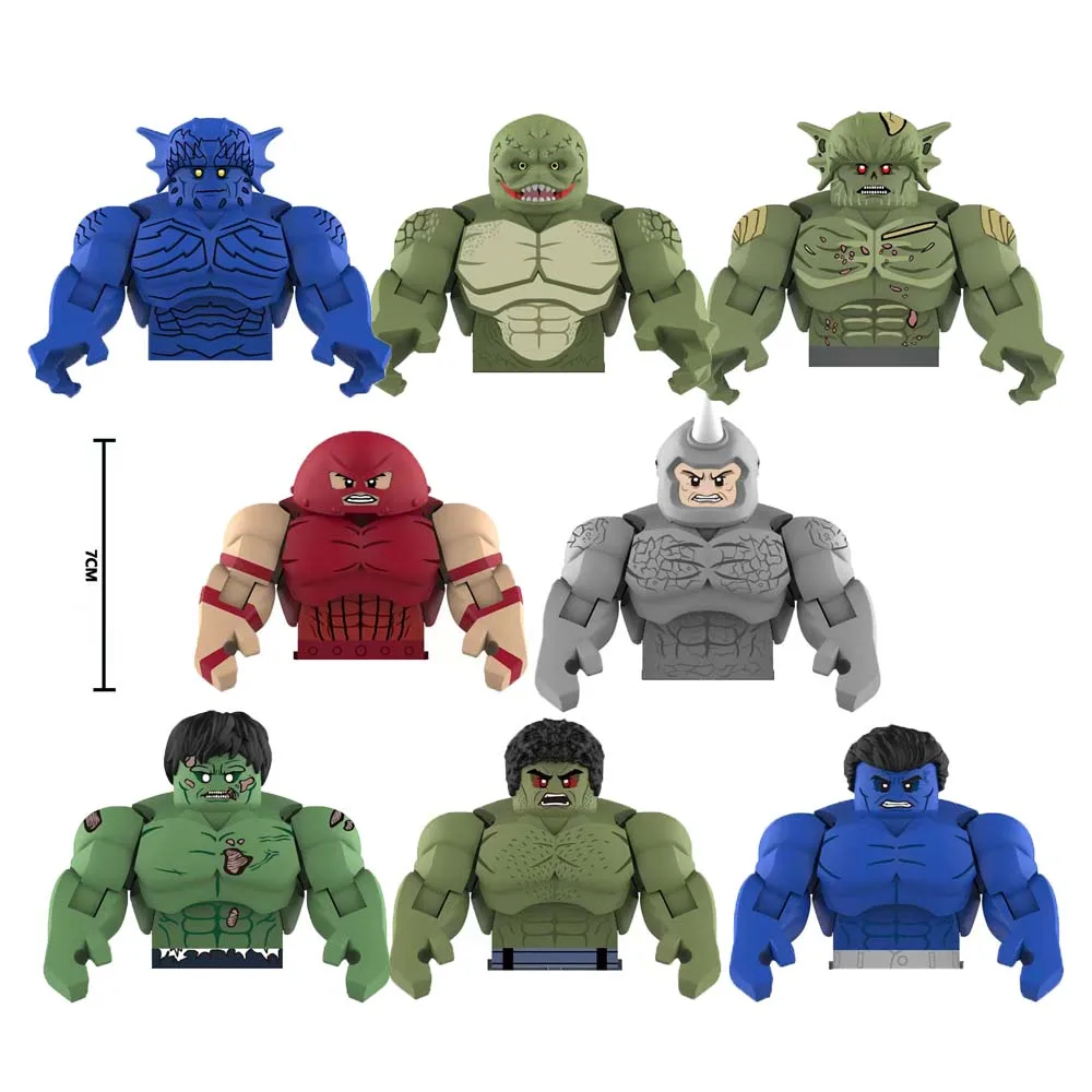 Movable Model Brick Juggernaut Lizard Rhino Abomination Assemble Compatible Action Figures Puzzle Kids Toy Building Blocks Gifts