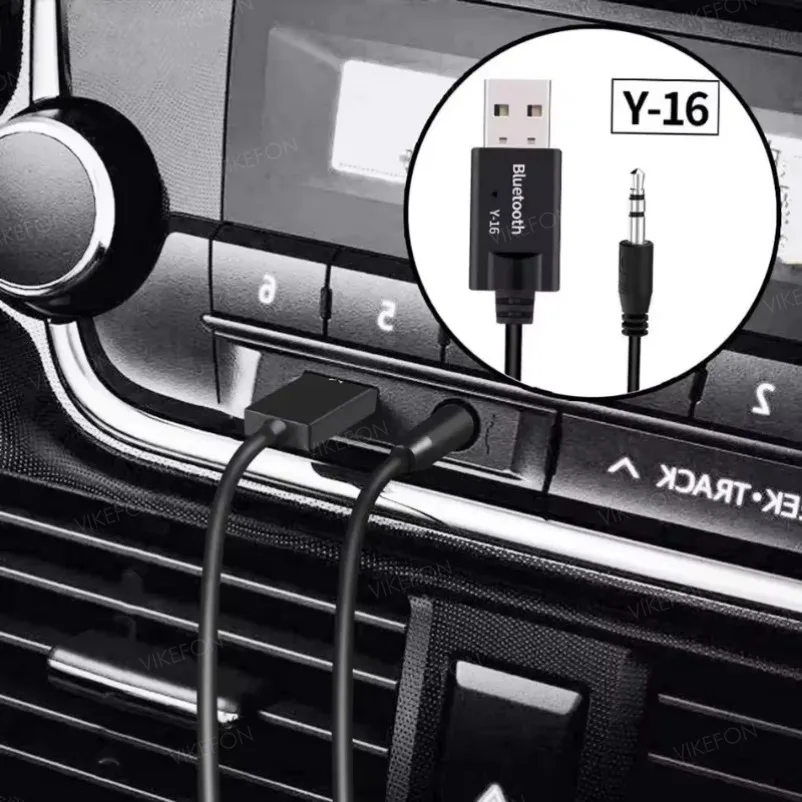 Bluetooth Adapter Wireless Audio Adapter Bluetooth 5.0 Receiver Car Kit 3.5MM 3.5 Jack AUX Auto Stereo Music USB Dongle for Car Speaker Amplifier