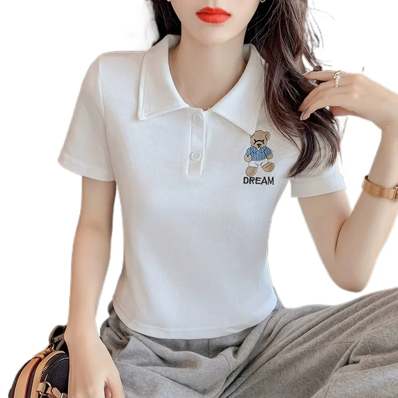 

New golf wear ladies summer short sleeves women summer short sleeves slim and breathable