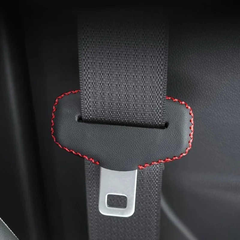 Premium PU Leather Seat Belt Buckle Protector – Anti-Scratch Cover for Enhanced Interior Safety