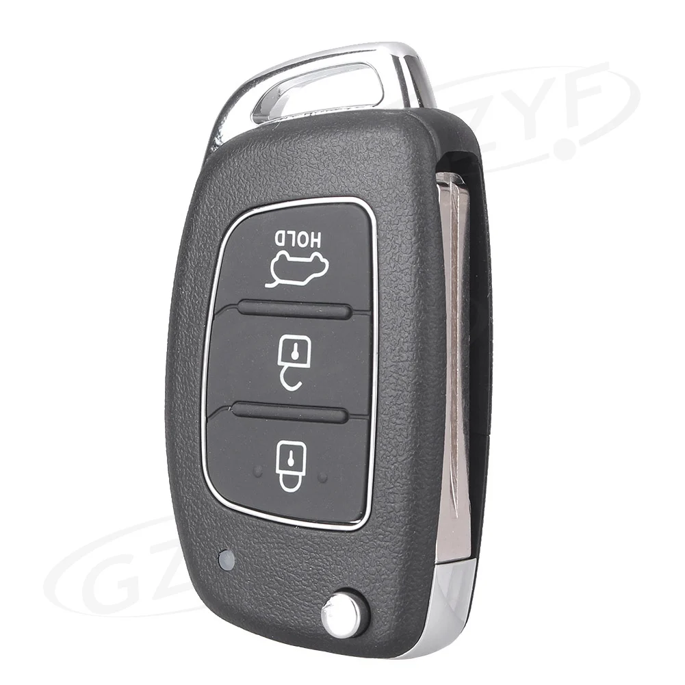 Car 3 Buttons Golding Key Shell Remote Case For Hyundai Santa Fe ix45 2013-2014