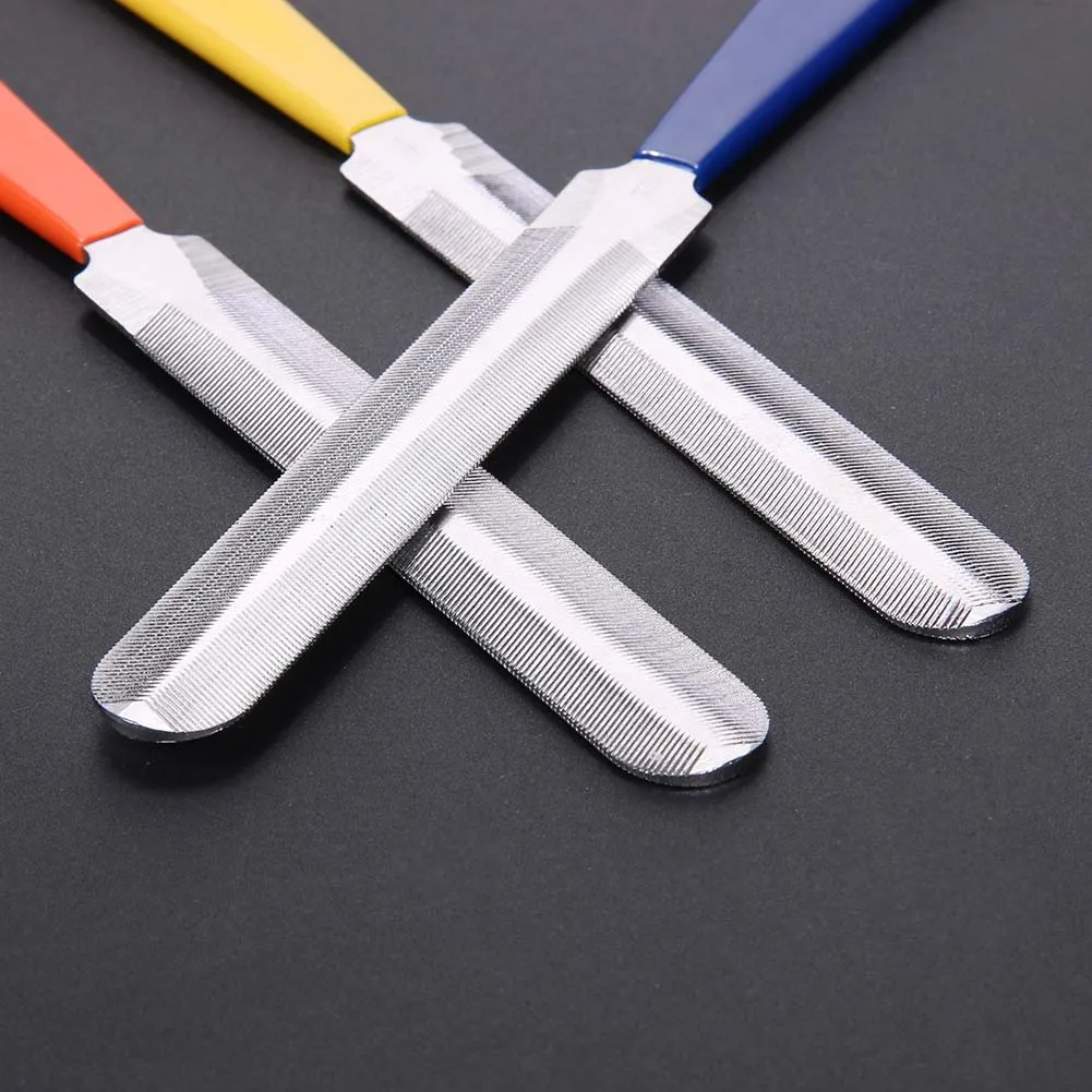 Fret Crowning File Durable Diamond Nut Saddle Slot Grinding File Luthier Repair Tools Musical Instruments Accessories 3pcs/set