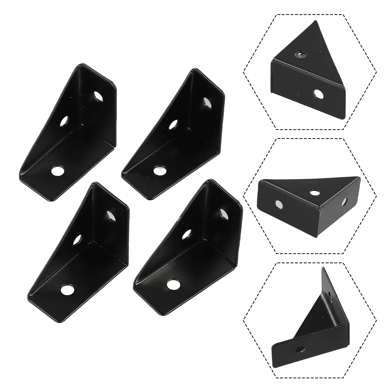 Description Picture 4 of itemSolid Support Iron Angle Brackets Hardware Accessorie Package Contents Right Angle Solid Support Specifications