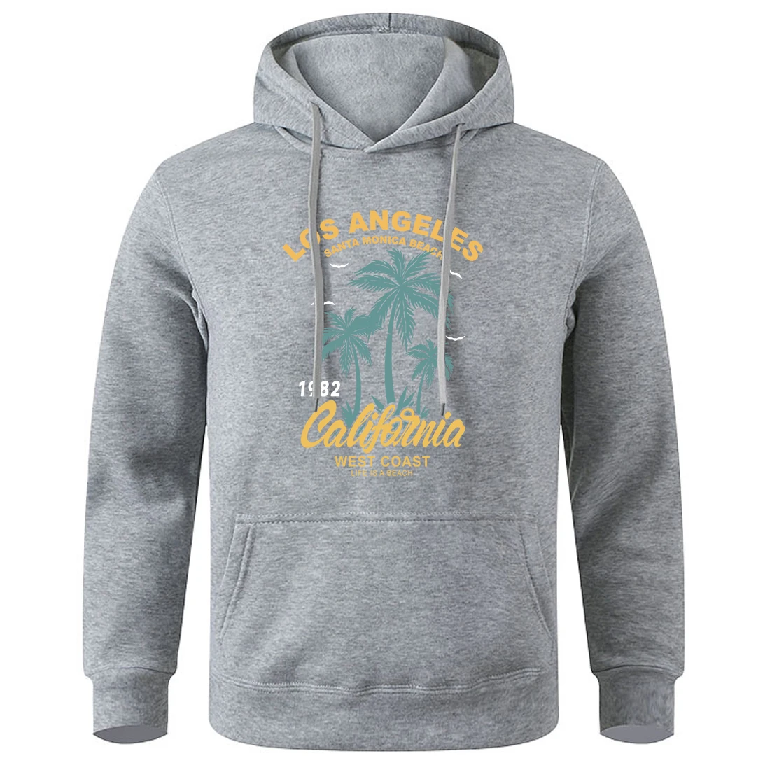 

Los Angeles 1982 California West Coast Santa Monica Beach Man Hoodie Classic Fashion Hooded Shirt Sporthoodie Street Sportswear