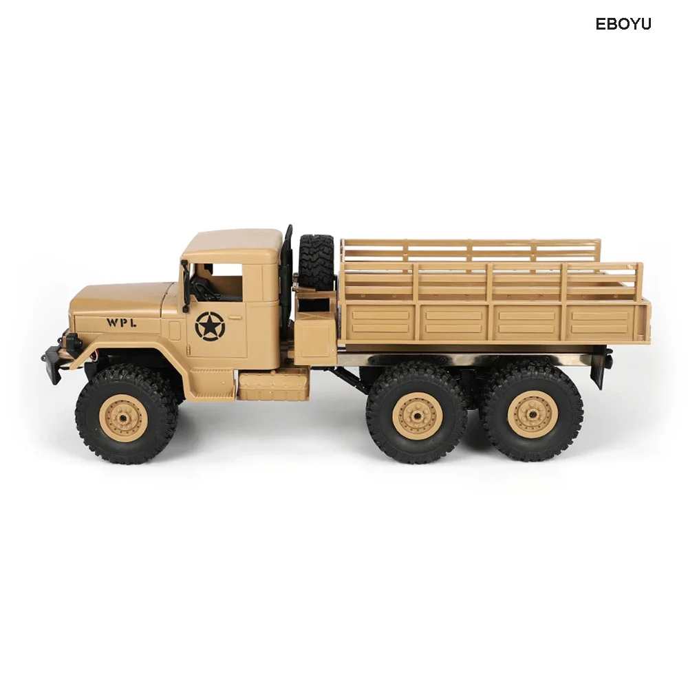 WPL B16 RC Truck B-16 1/16 2.4G 6WD Crawler Off Road RC Car With Light RTR Gift Toy for Kids 3